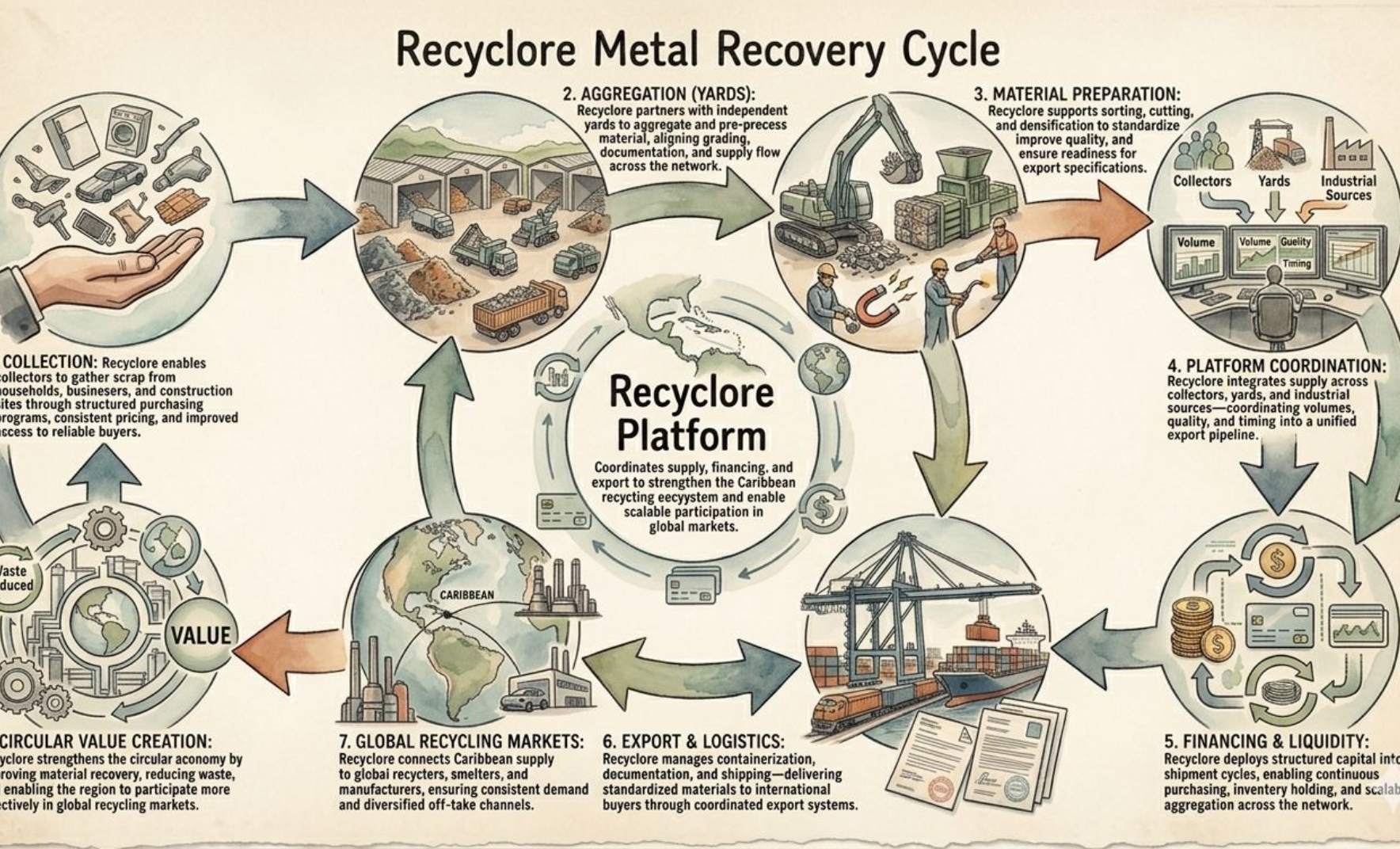 From Collection to Export: Mapping the Scrap Flow