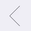 Simple black left-pointing arrow on light gray background.