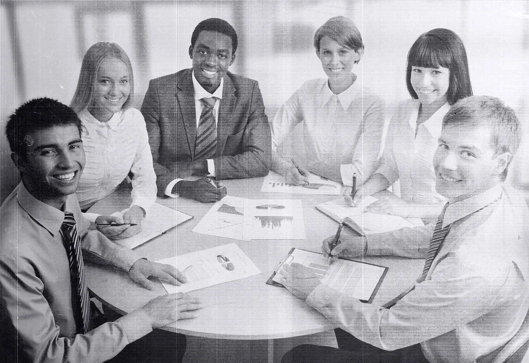 A group of coworkers