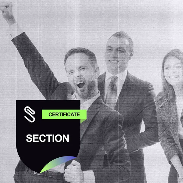 People celebrating a certificate