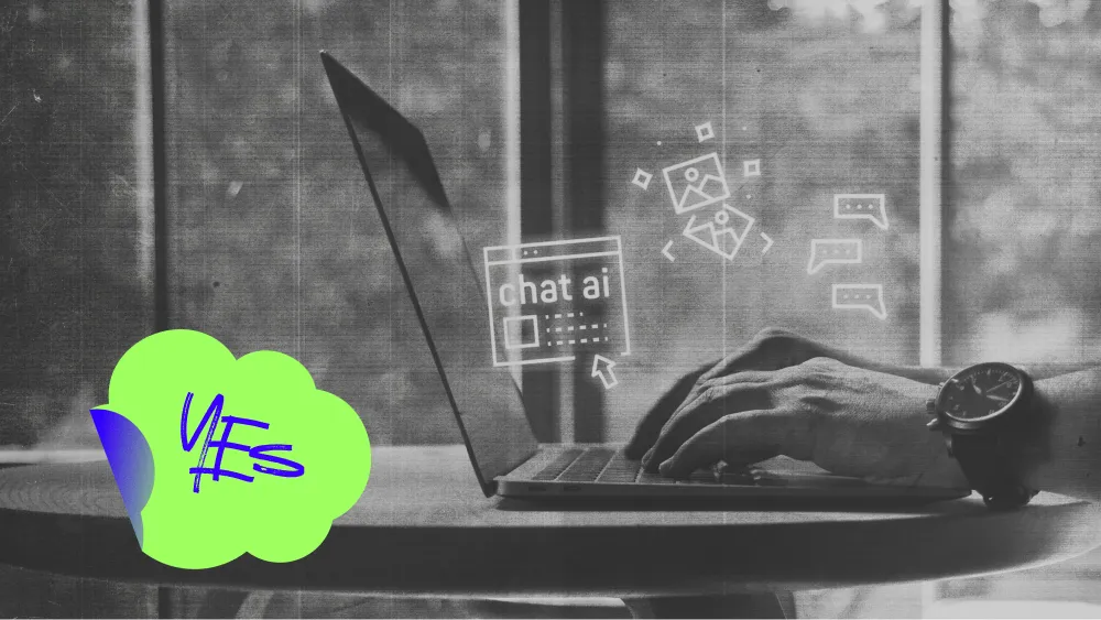 Hands typing on laptop