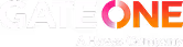 Gate One logo with tagline 'A Havas Company' in white and red gradient on black background.