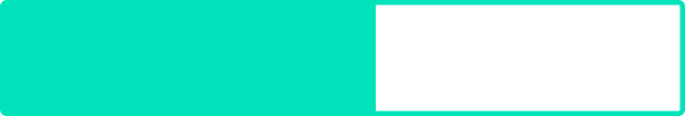 Horizontal teal rectangle with a smaller black rectangle positioned on the right side.