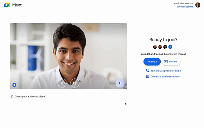 A gif showing how the the help me connect features work