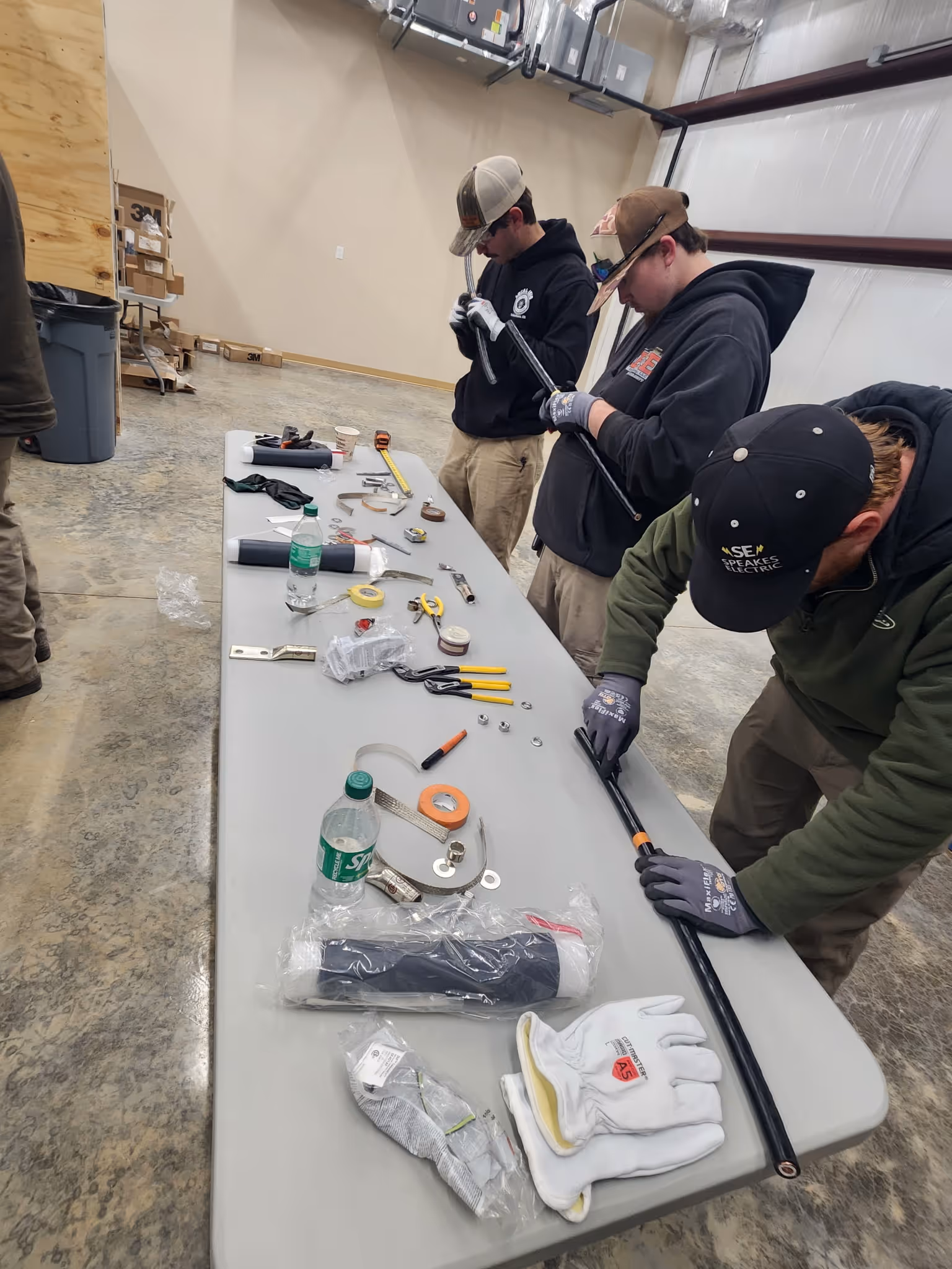 JEJATC apprentice working on medium voltage electrical training