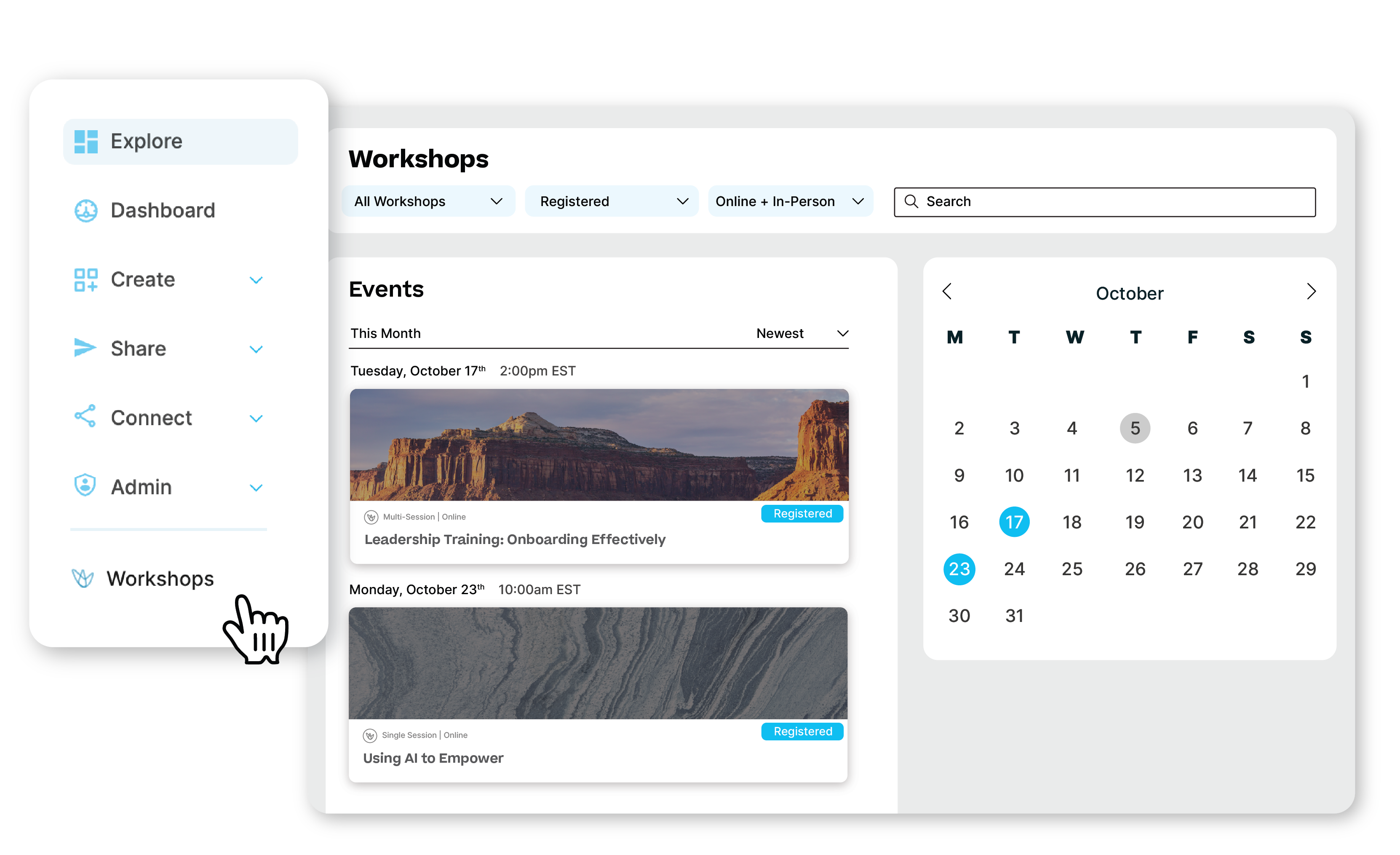 Unlock virtual training with Continu's Workshops feature.