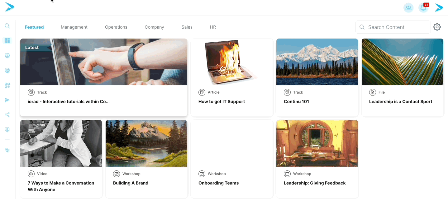 Learners can view all of their collected badges within their dashboard.
