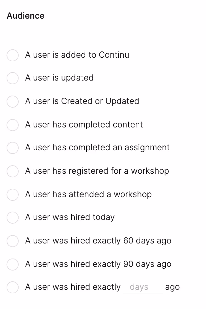 Automatically assign training programs with Workflows in Continu.