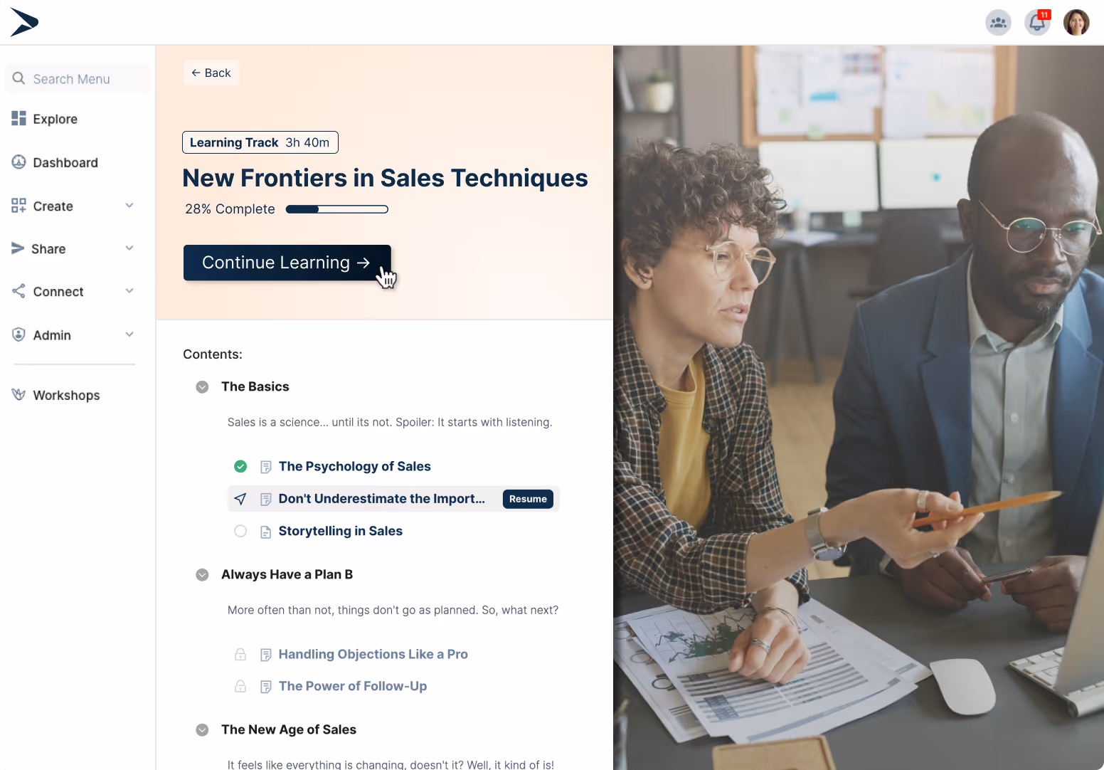 Create peronalized learning paths for your LMS users.