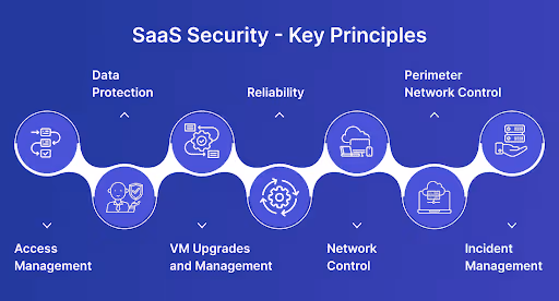 SaaS Security - Key Principles infographic