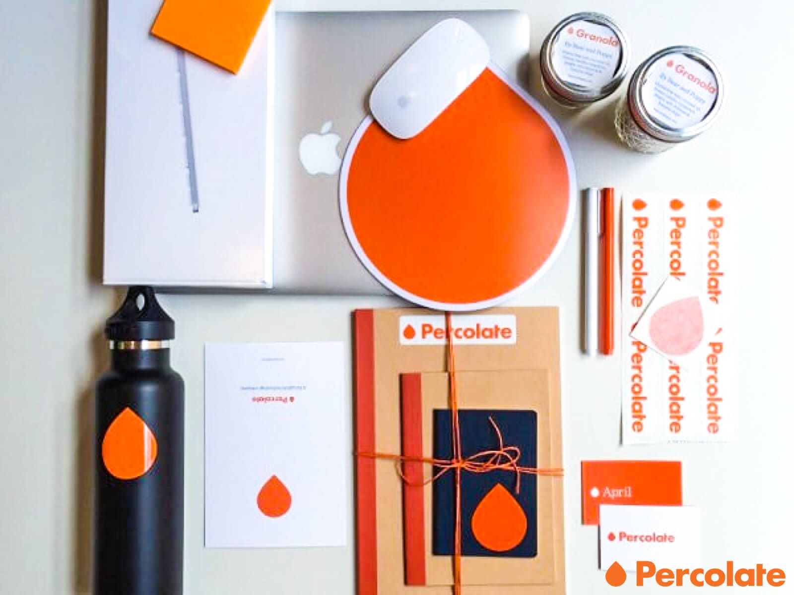 Percolate's new hire welcome packet