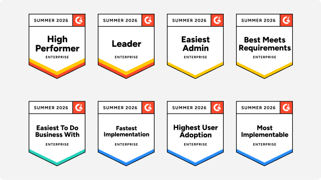 Continu earns 8 leader in enterprise learning badges in G2 Summer 2026 reports.