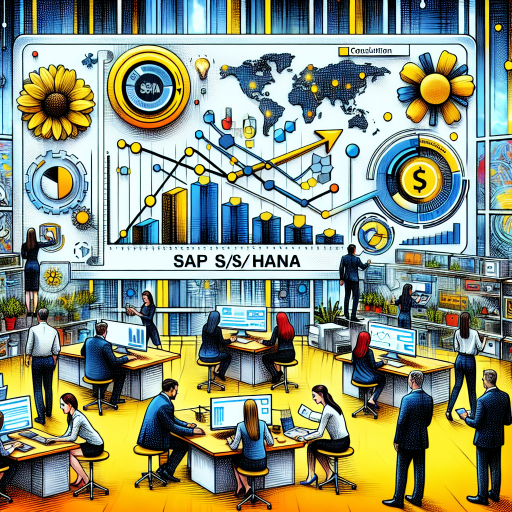 Meeting zur Optimierung mit SAP S/4HANA, digitales Dashboard mit Statistiken