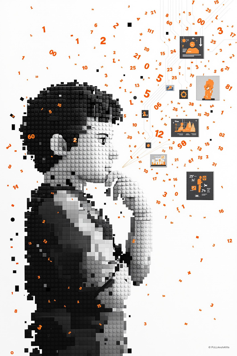 Mann mit Headset arbeitet an einem Laptop in einem Büro mit Klimaanlage