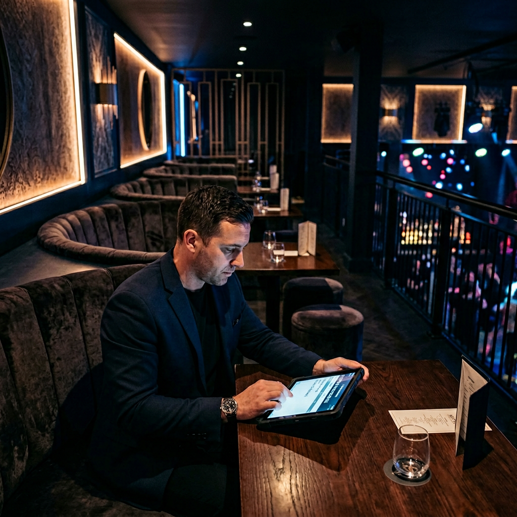 Venue manager using the Floor LinQ platform to manage club operations