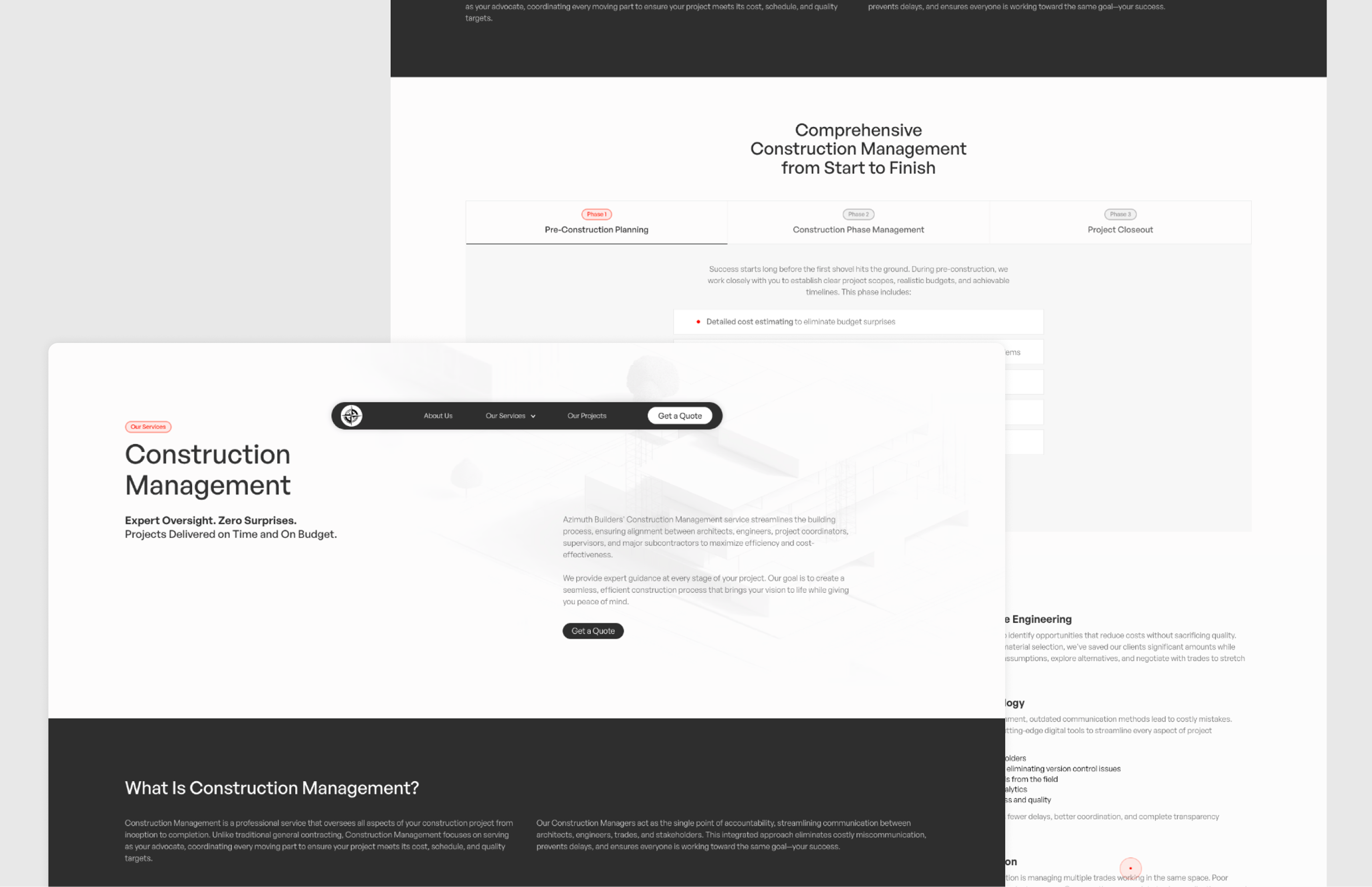 Interactive Webflow Website with Non-Standard Scroll Logic