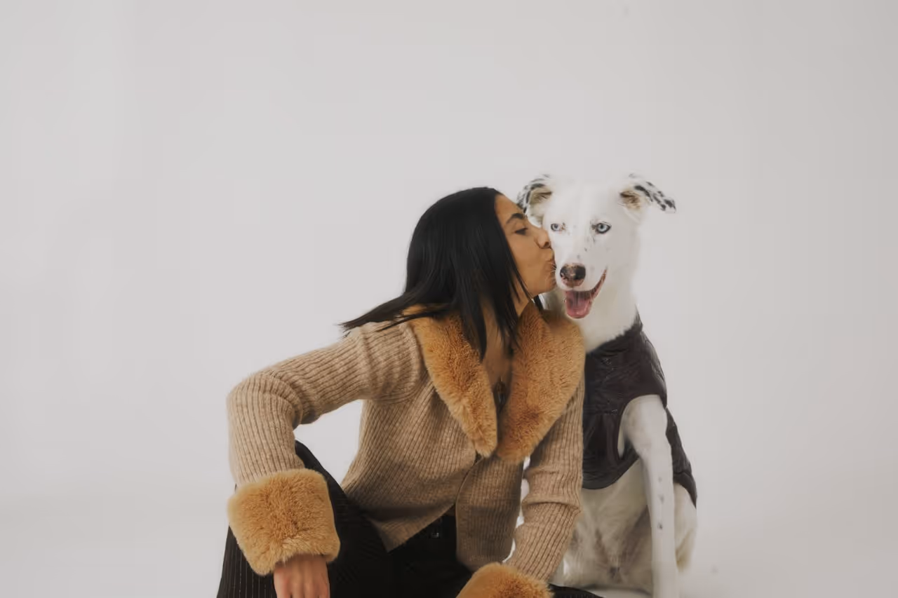  Smooch your dog for us when you get home. 