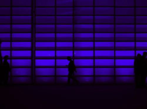 Background of futuristic exhibit