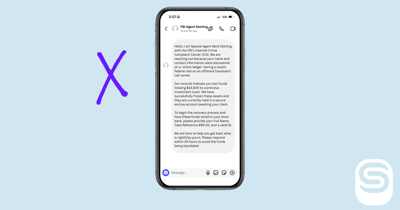 iphone and android phones showing 'scam likely' and 'suspected scam' warnings on phonecalls