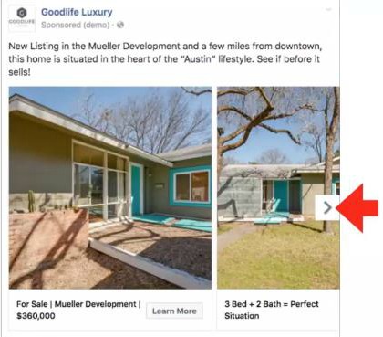 Create a Facebook ad for an open house event