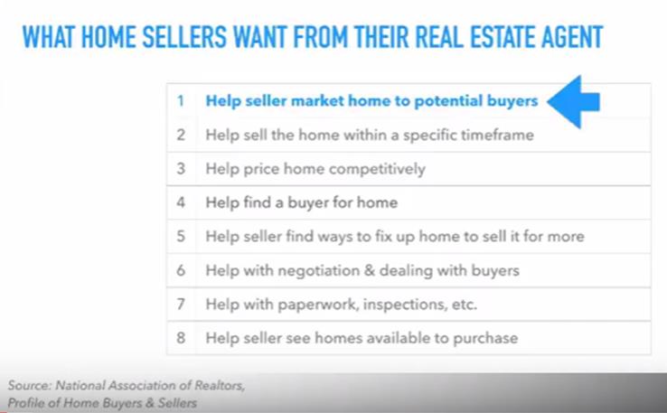What home sellers want from their real estate agent