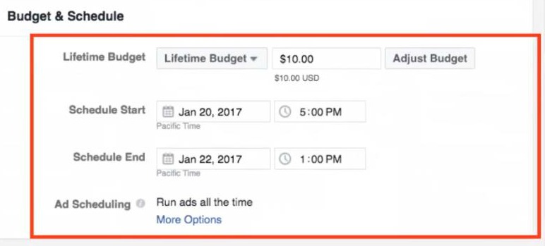 Budget and schedule