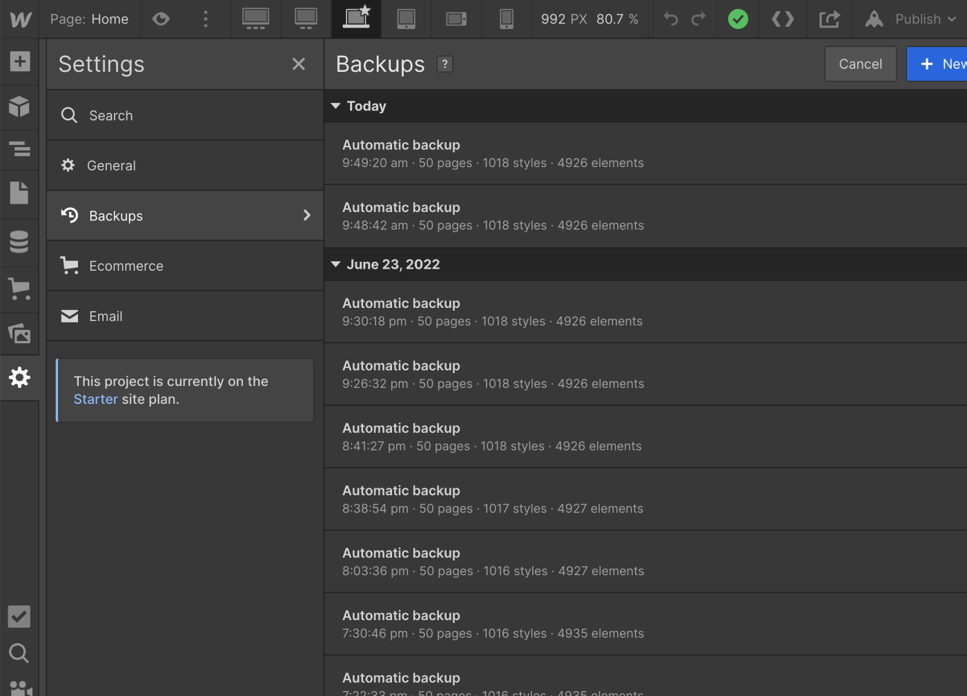 Backups - Learnify X Webflow Template