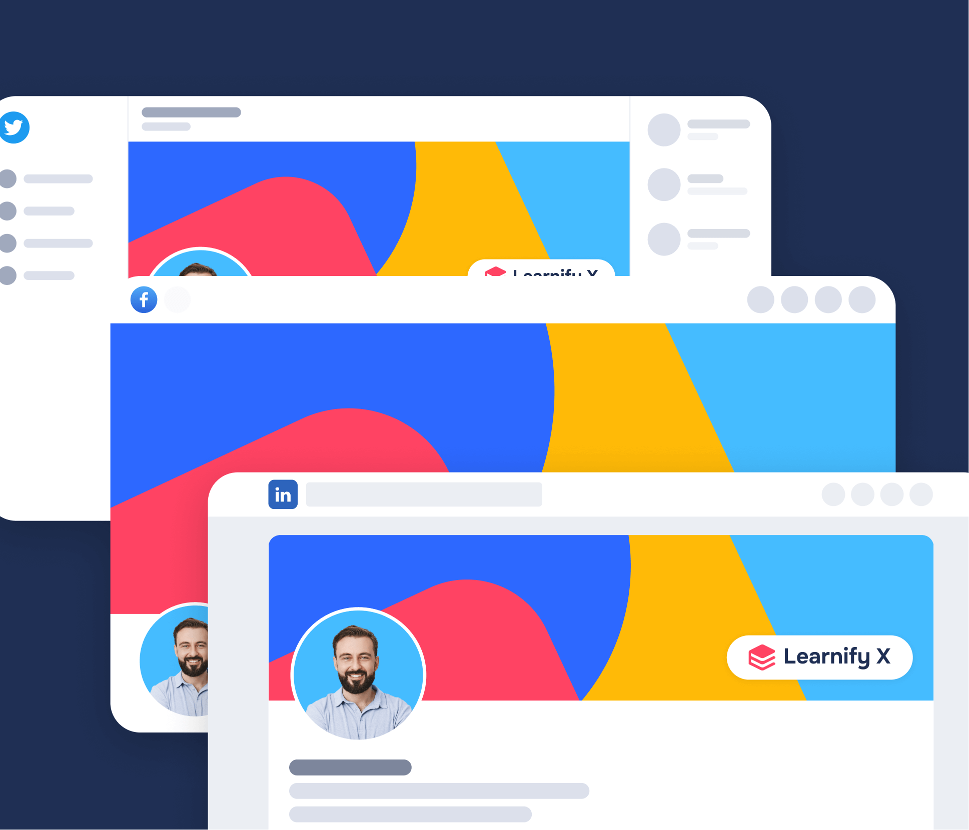 Learnify X - Social Media Assets - Online Learning Education Webflow Template