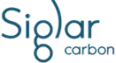 Siglar Carbon logo with stylized text and connected letter design.