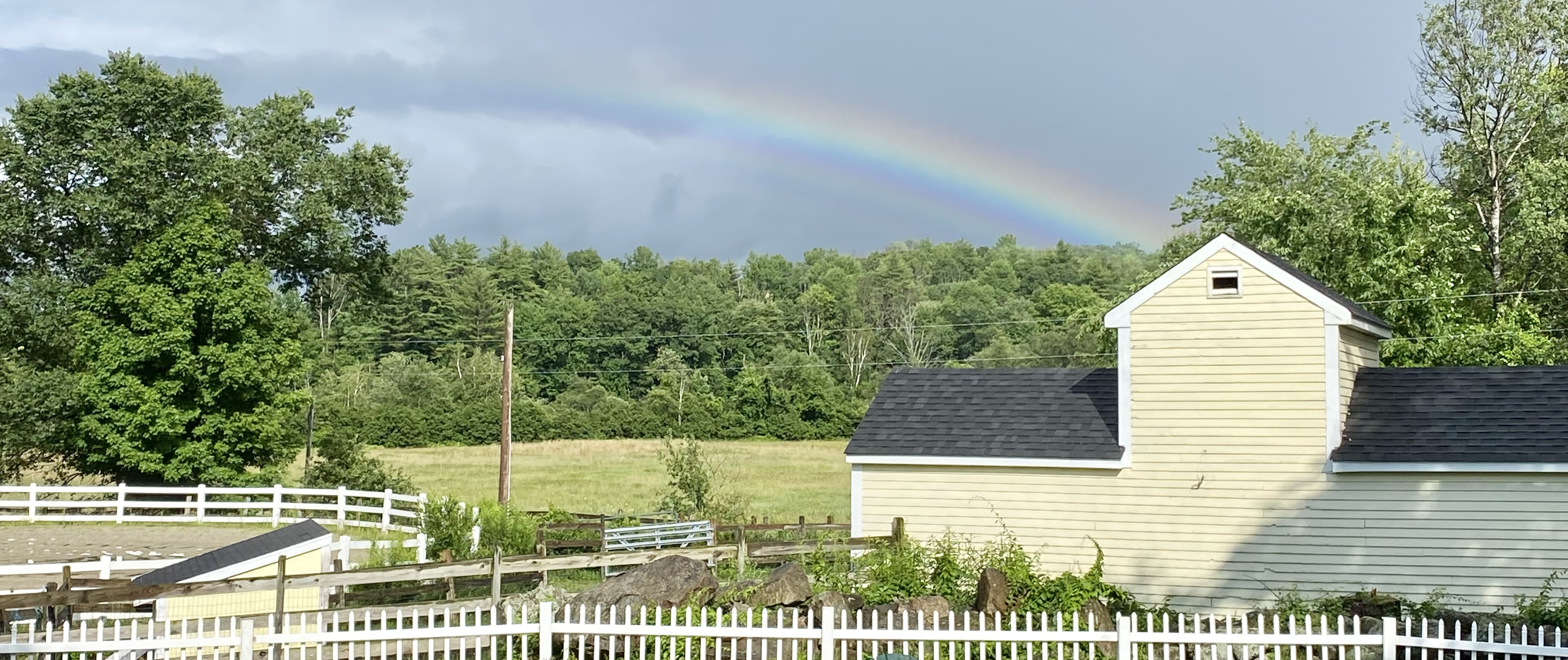A rainbow after the rain