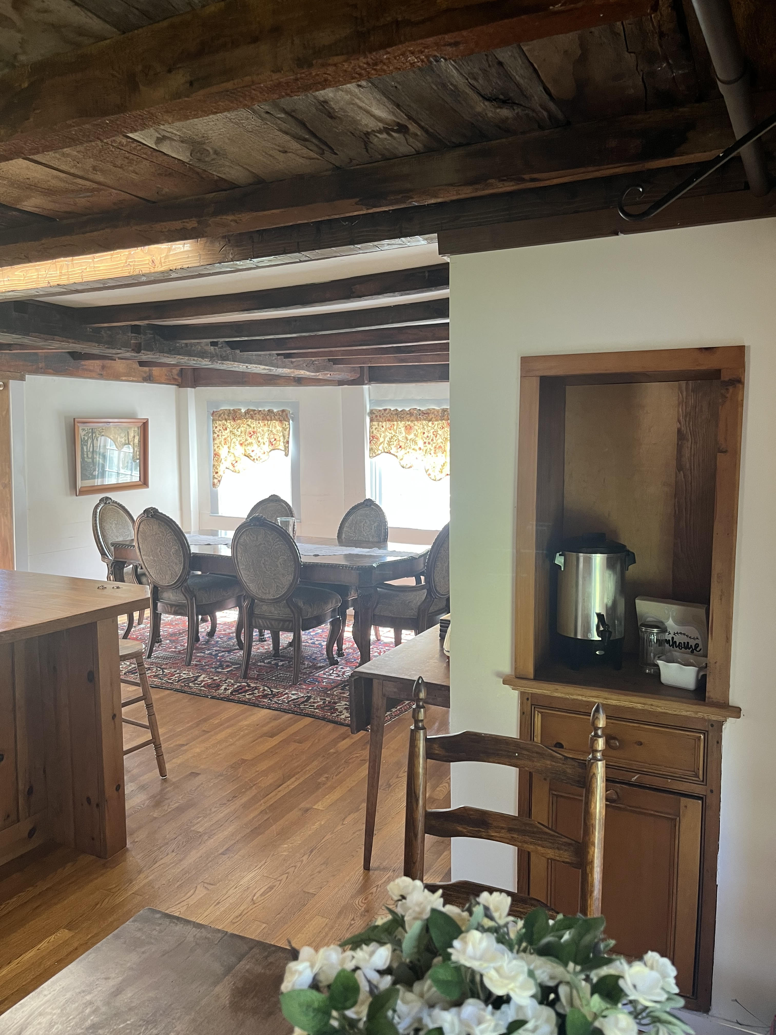 Enjoy a meal with family and friends at the Homestead dining room 