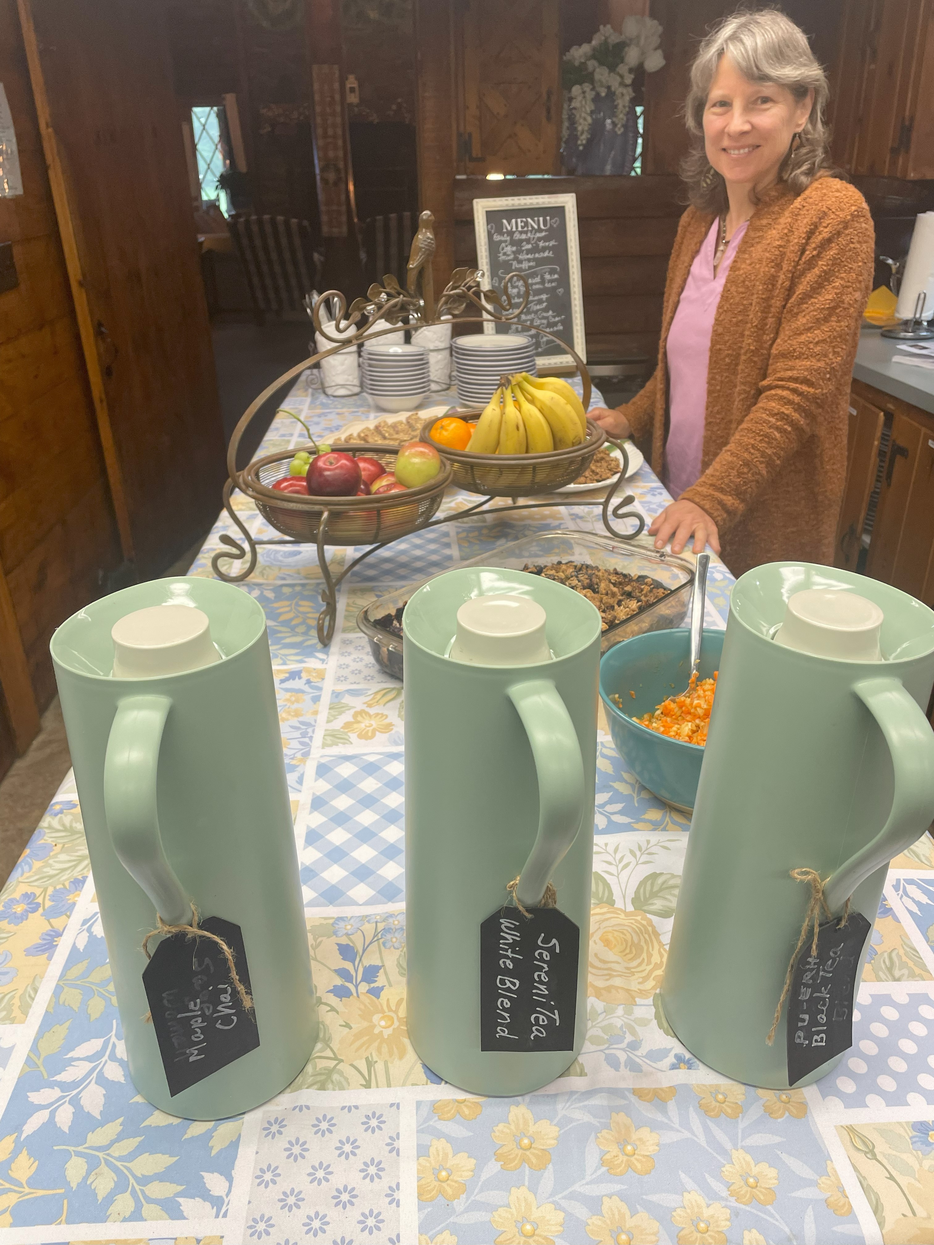 Our Wellness Retreats don't disappoint with our fresh fruit and tea selection