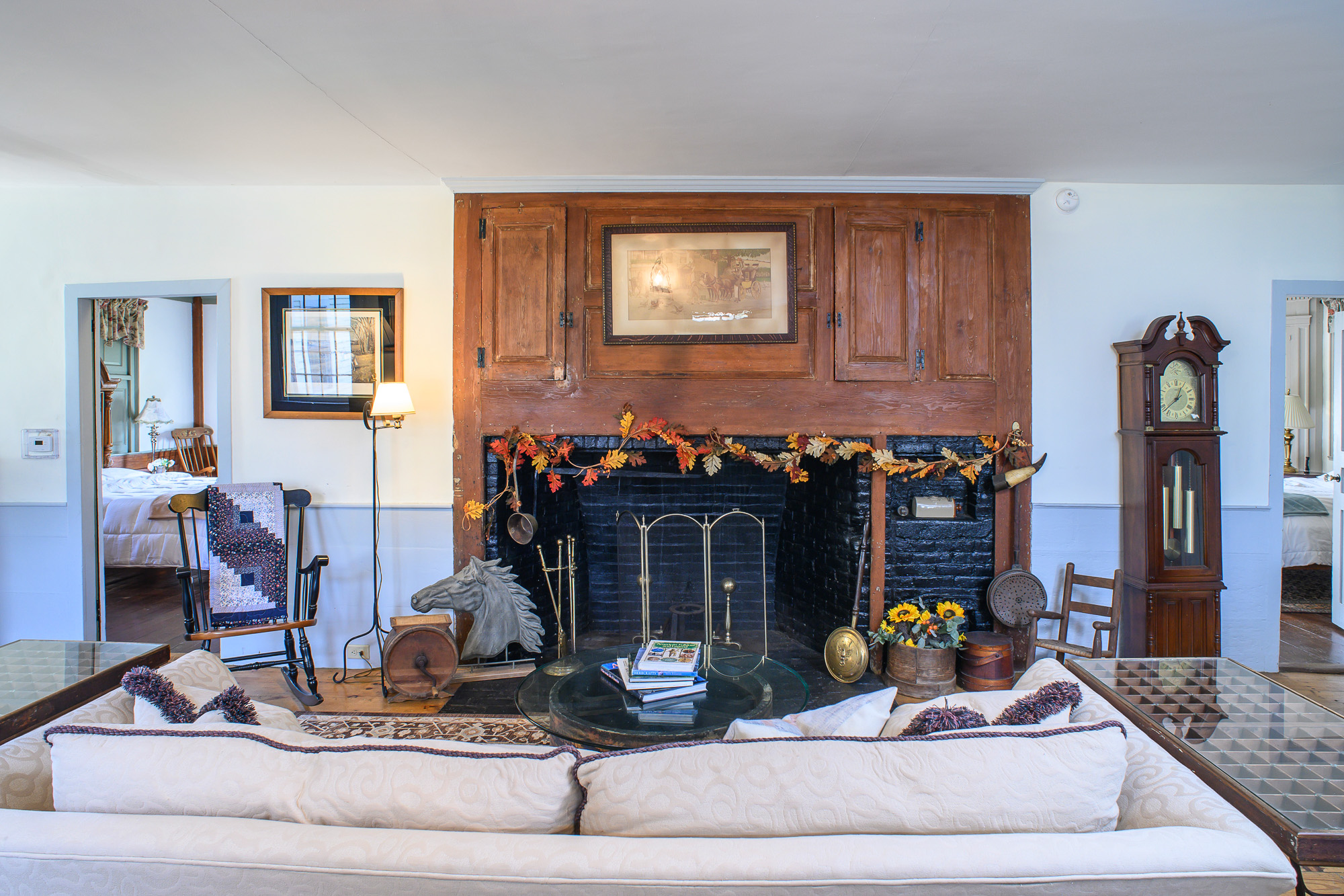 The Homestead fireplace