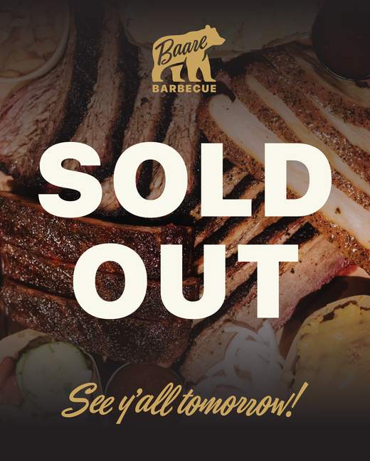 Sold out — see y'all tomorrow
