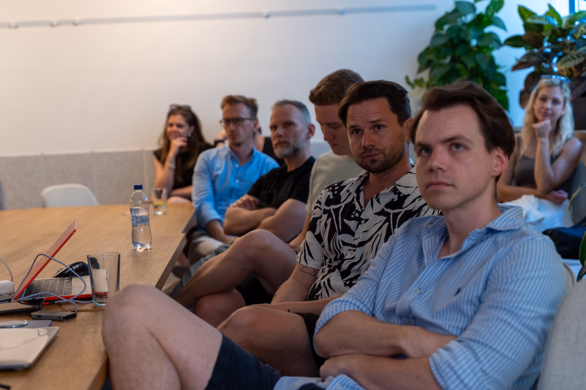 People paying close attention to the presentation.