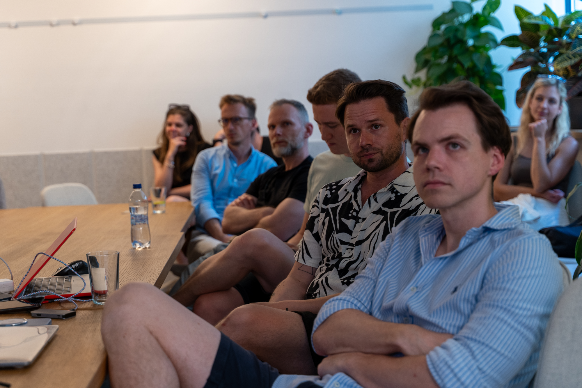 People paying close attention to the presentation.