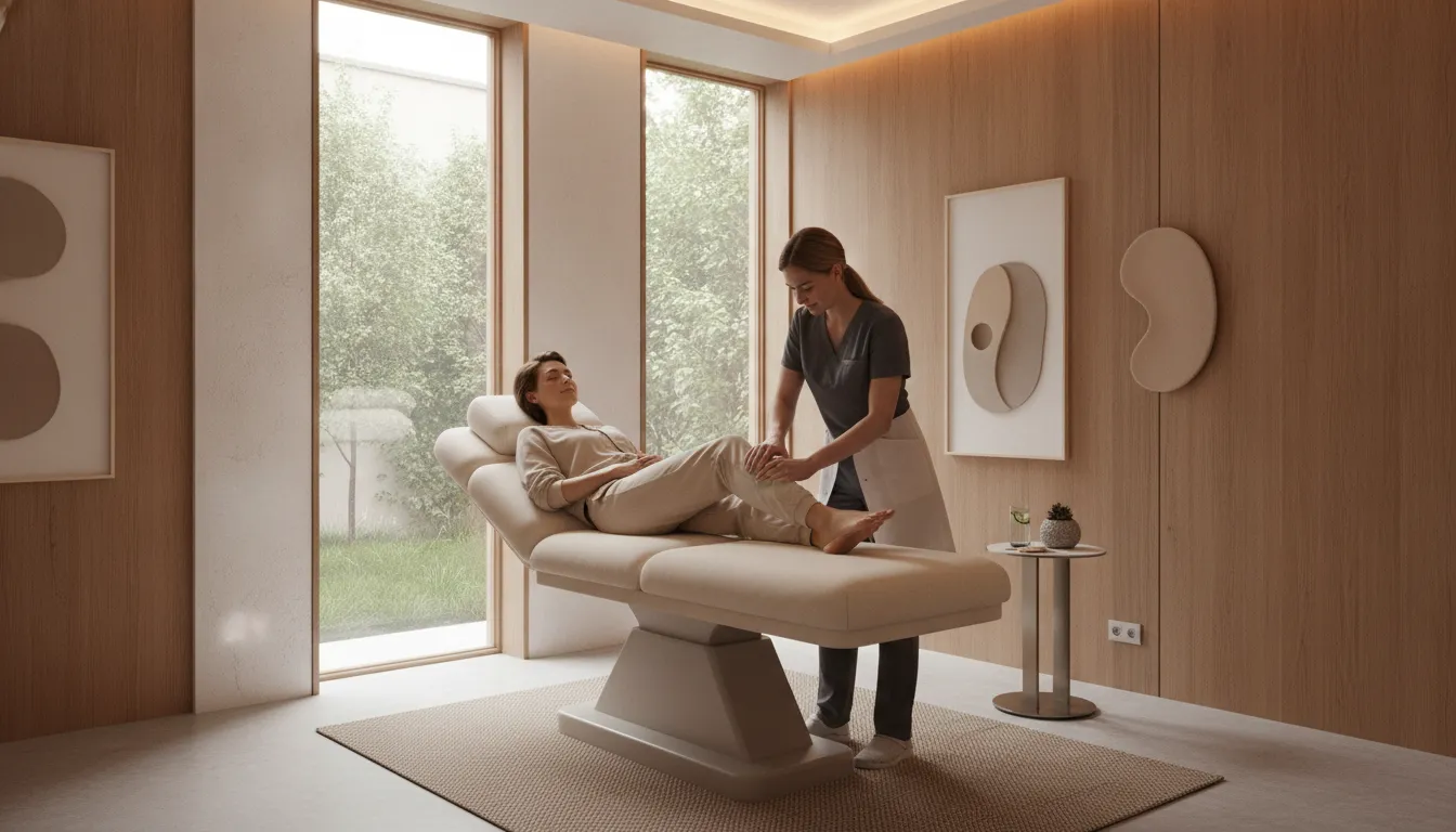 Comfortable clinical room at NJ Vein Specialists for gentle, minimally invasive vein care