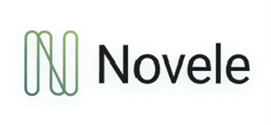 Novele brand logo with stylized overlapping green and blue letter N to the left of the word Novele in black.