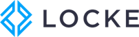 LOCKE company logo with abstract geometric icon.
