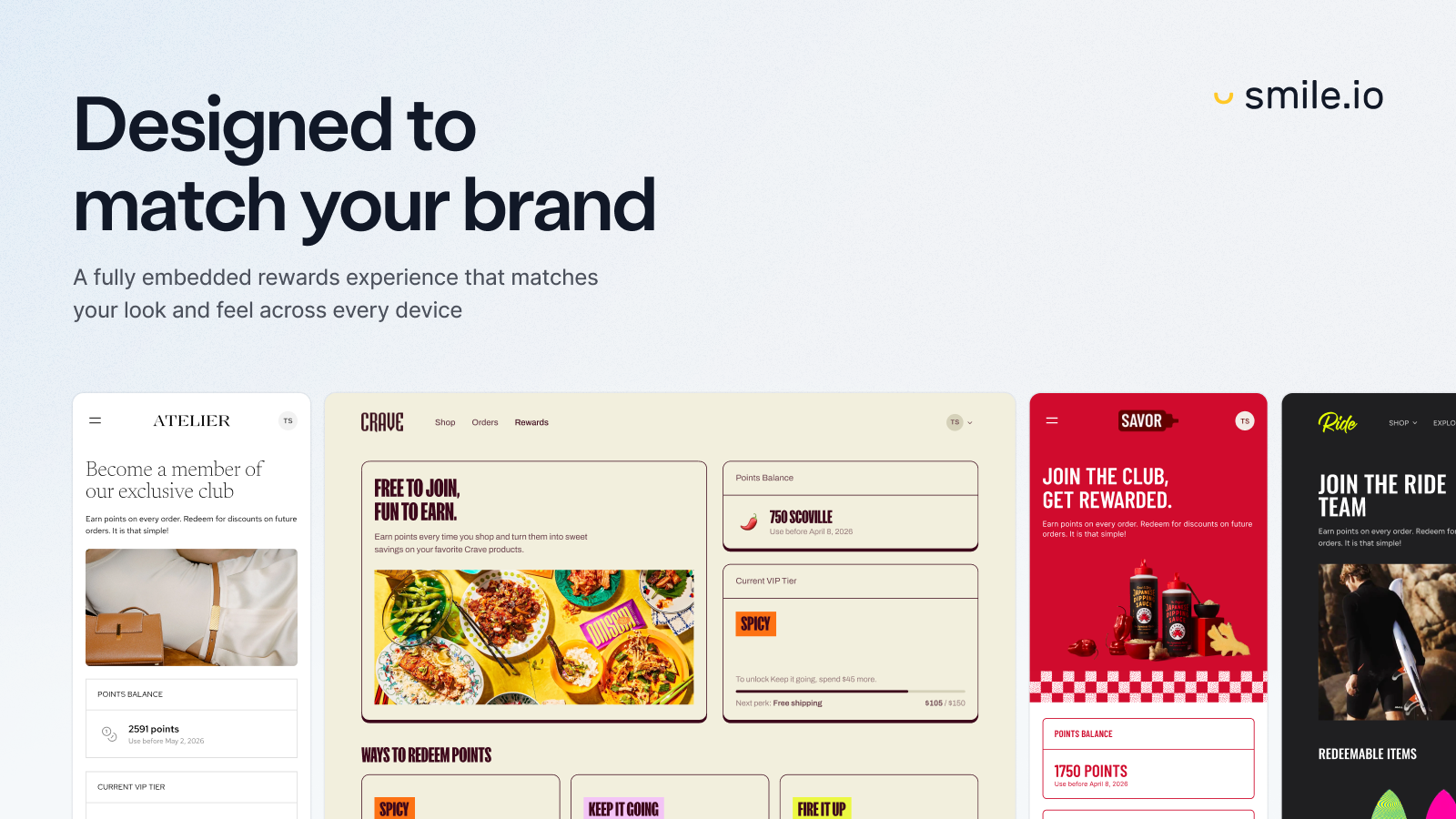 Smile.io programme de fidelite Shopify