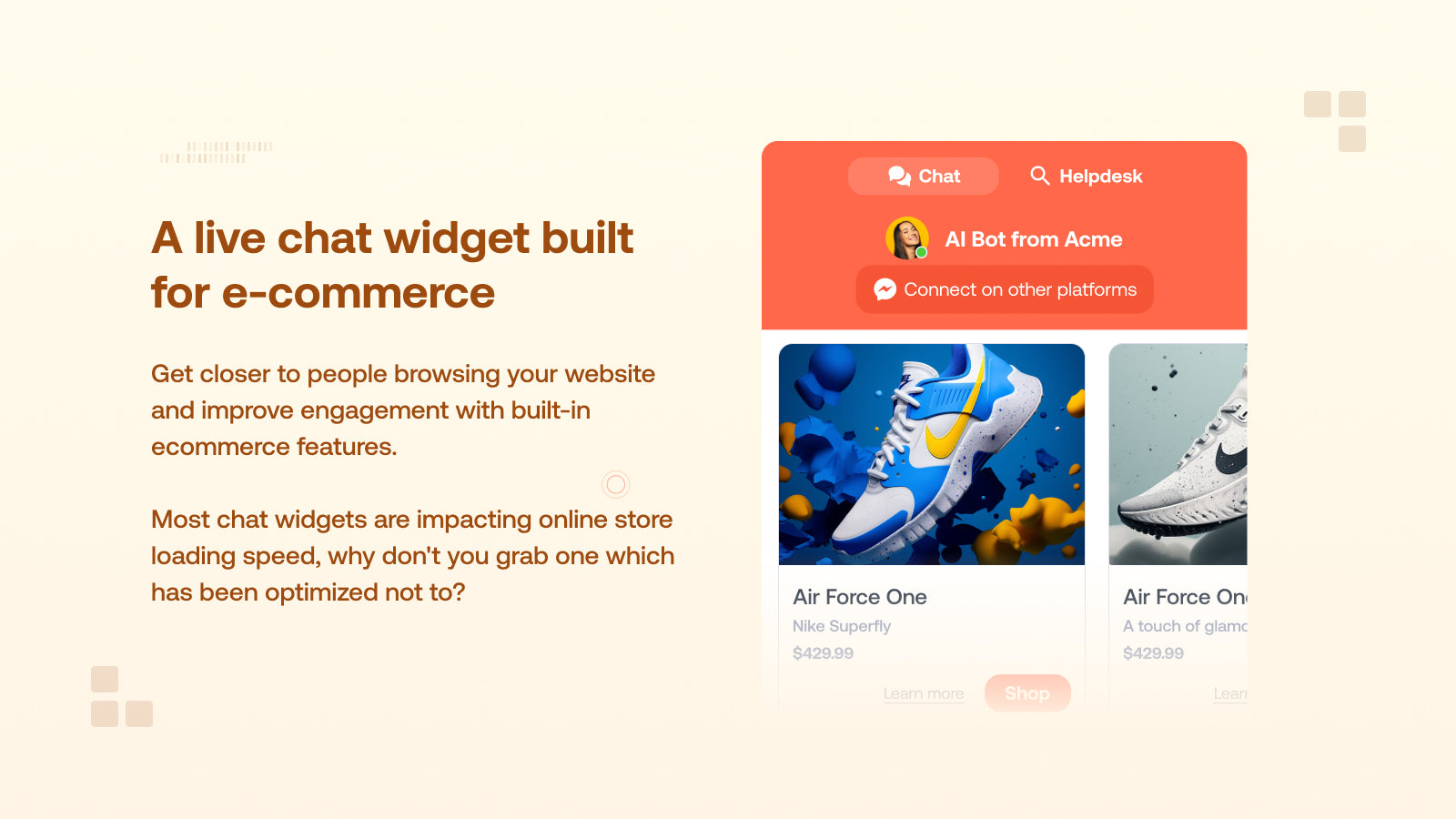 Crisp live chat widget helpdesk Shopify