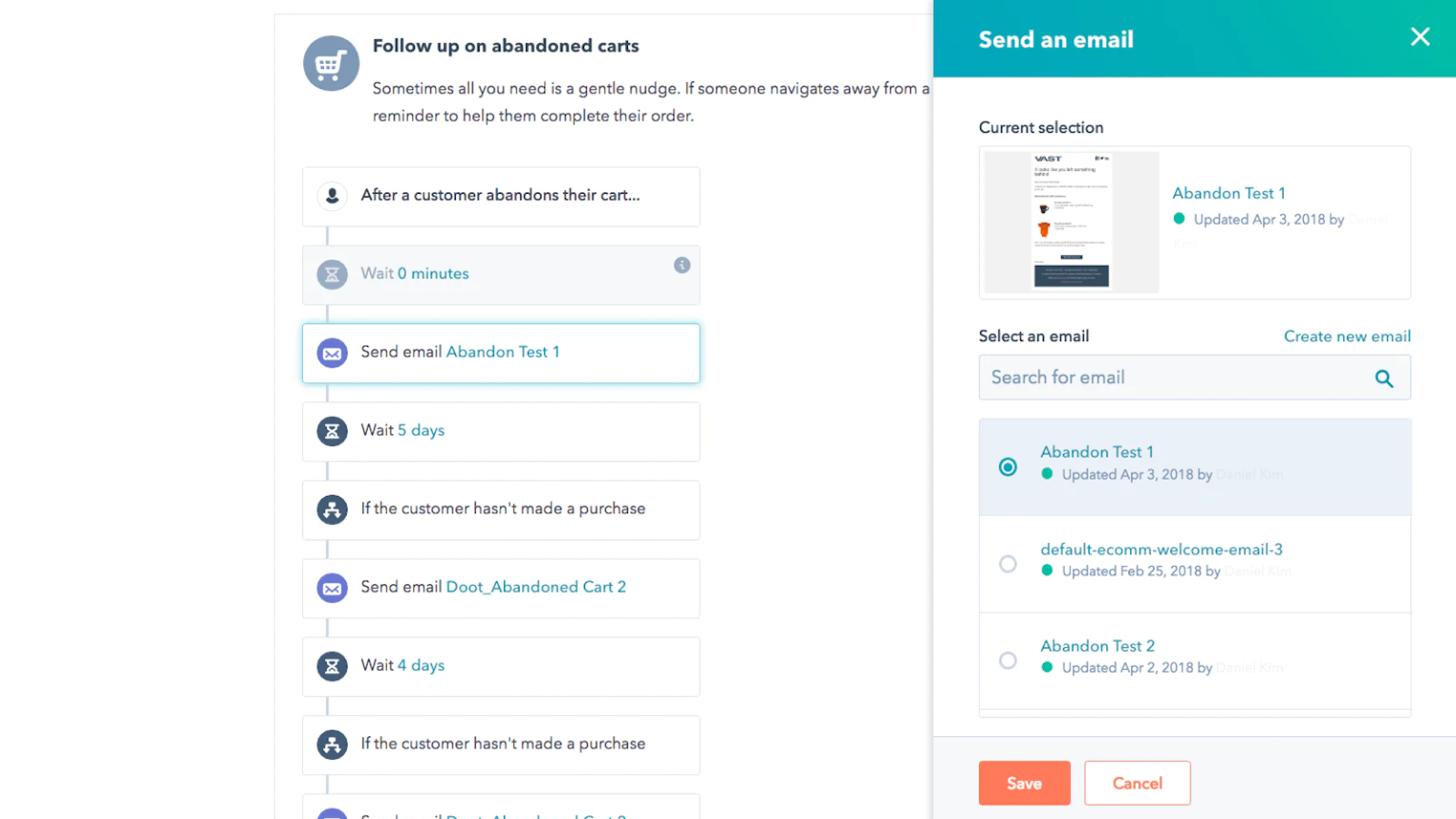 HubSpot Shopify workflows automatisation