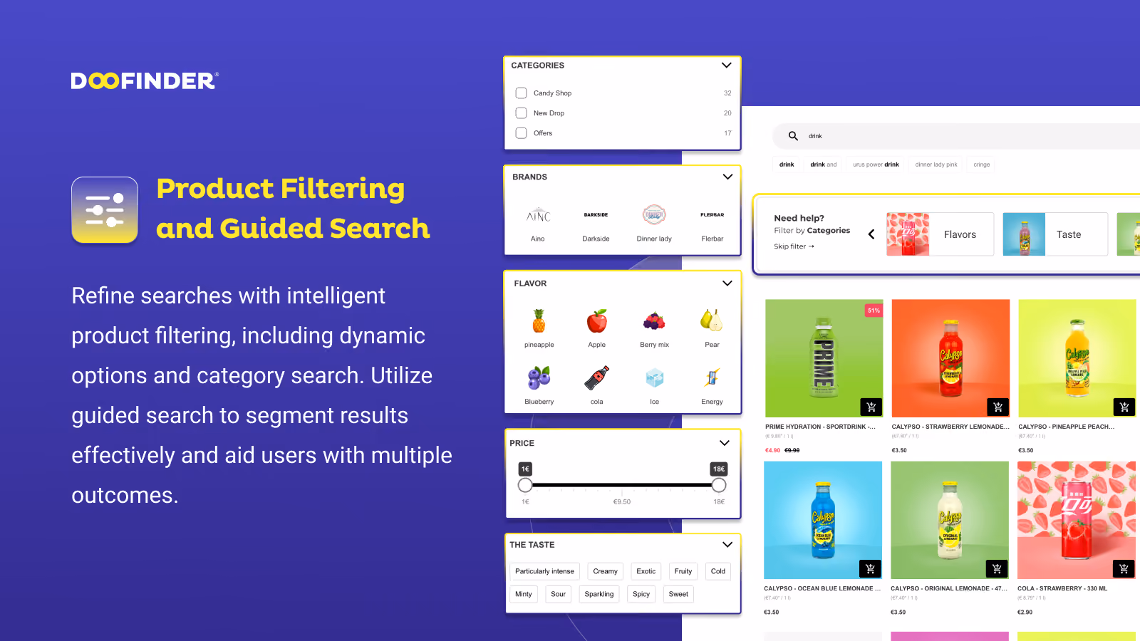 Doofinder - Filtres produit intelligents pour la navigation Shopify