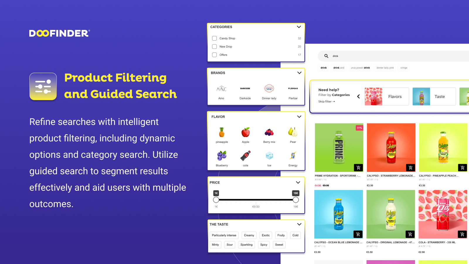 Doofinder - Filtres produit intelligents pour la navigation Shopify