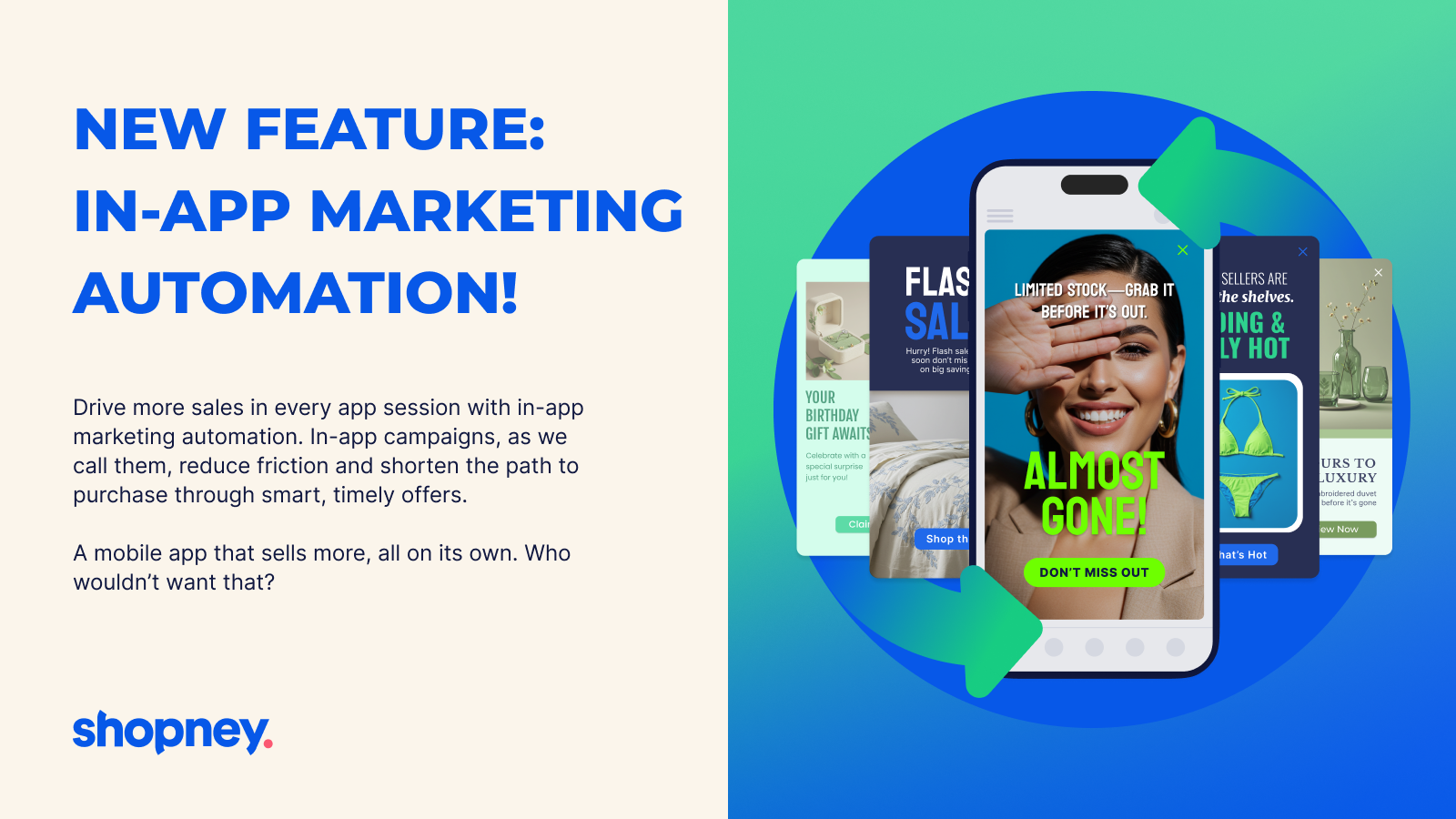 Shopney - Mobile app builder pour Shopify avec marketing automation