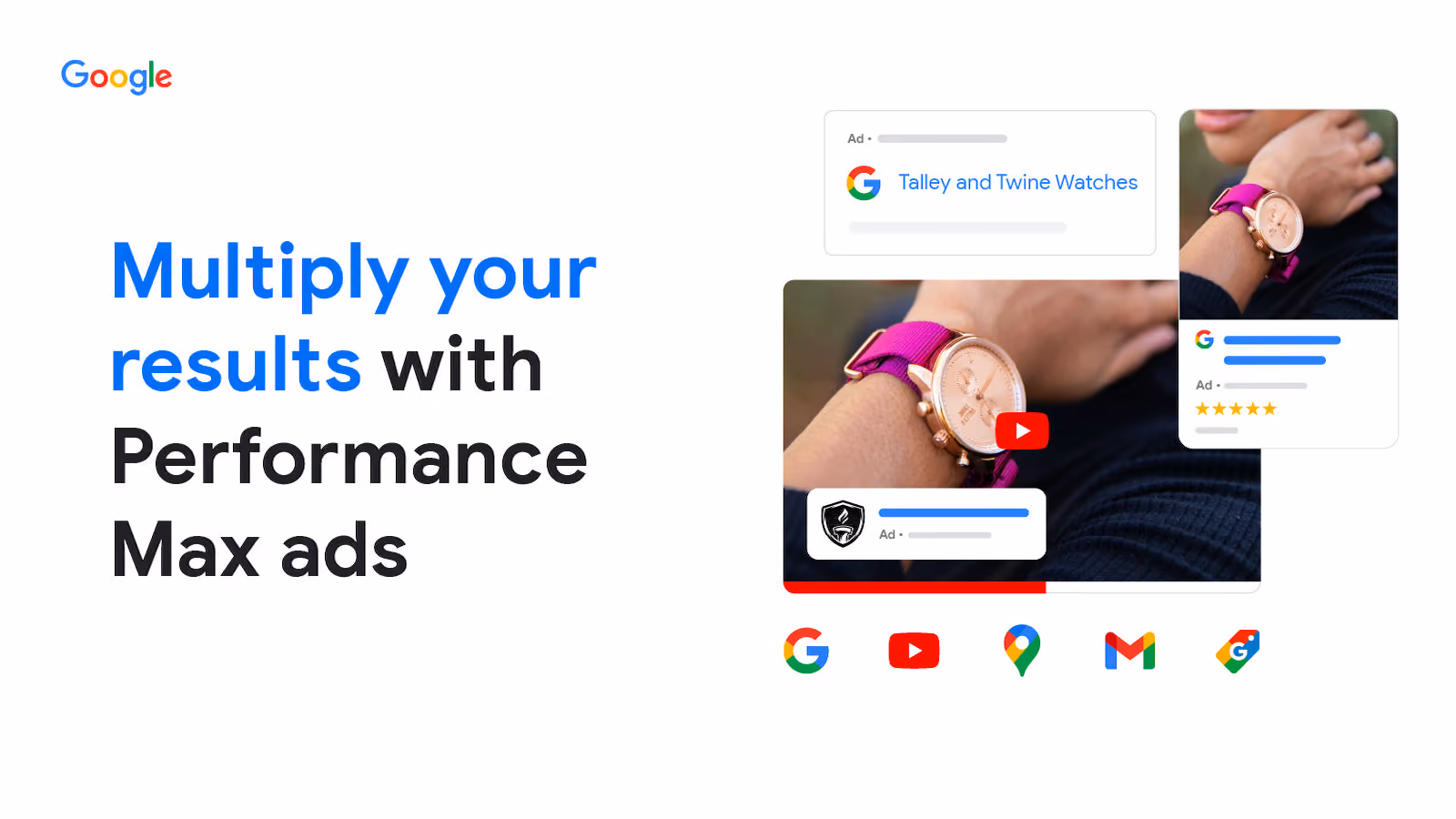 Google Performance Max - Formats publicitaires depuis Shopify