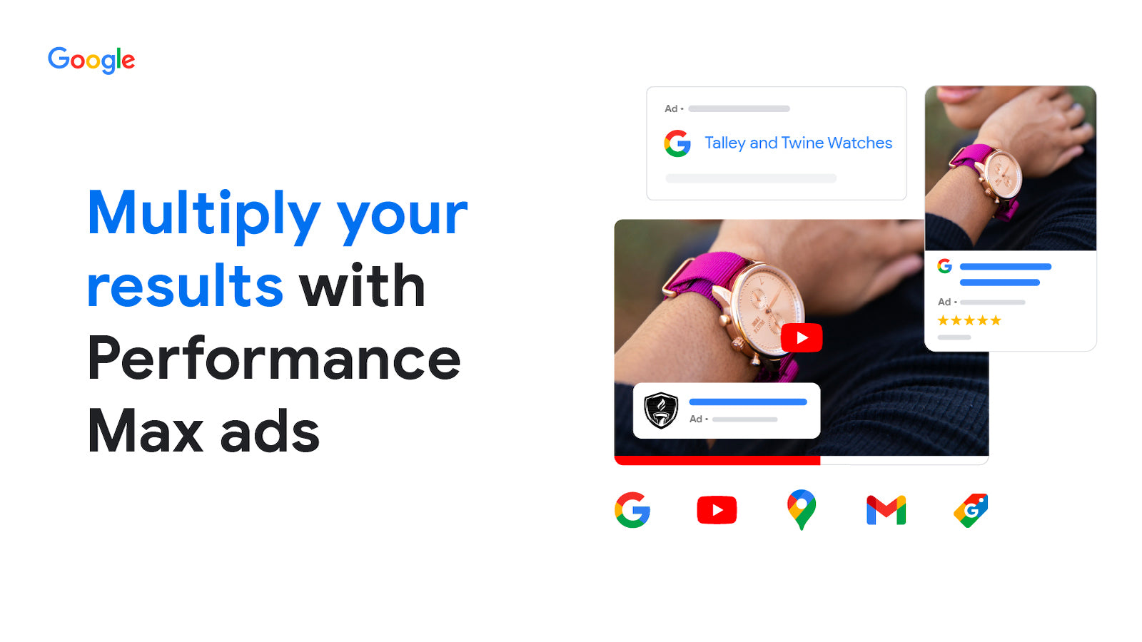 Google Performance Max - Formats publicitaires depuis Shopify