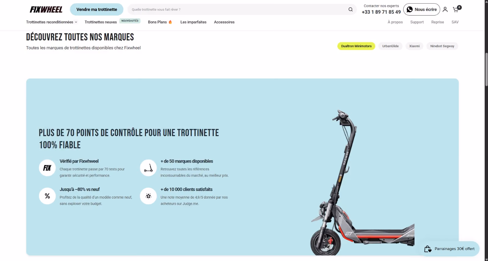 Boutique Fixwheel Paris équipée Shopify POS et click and collect