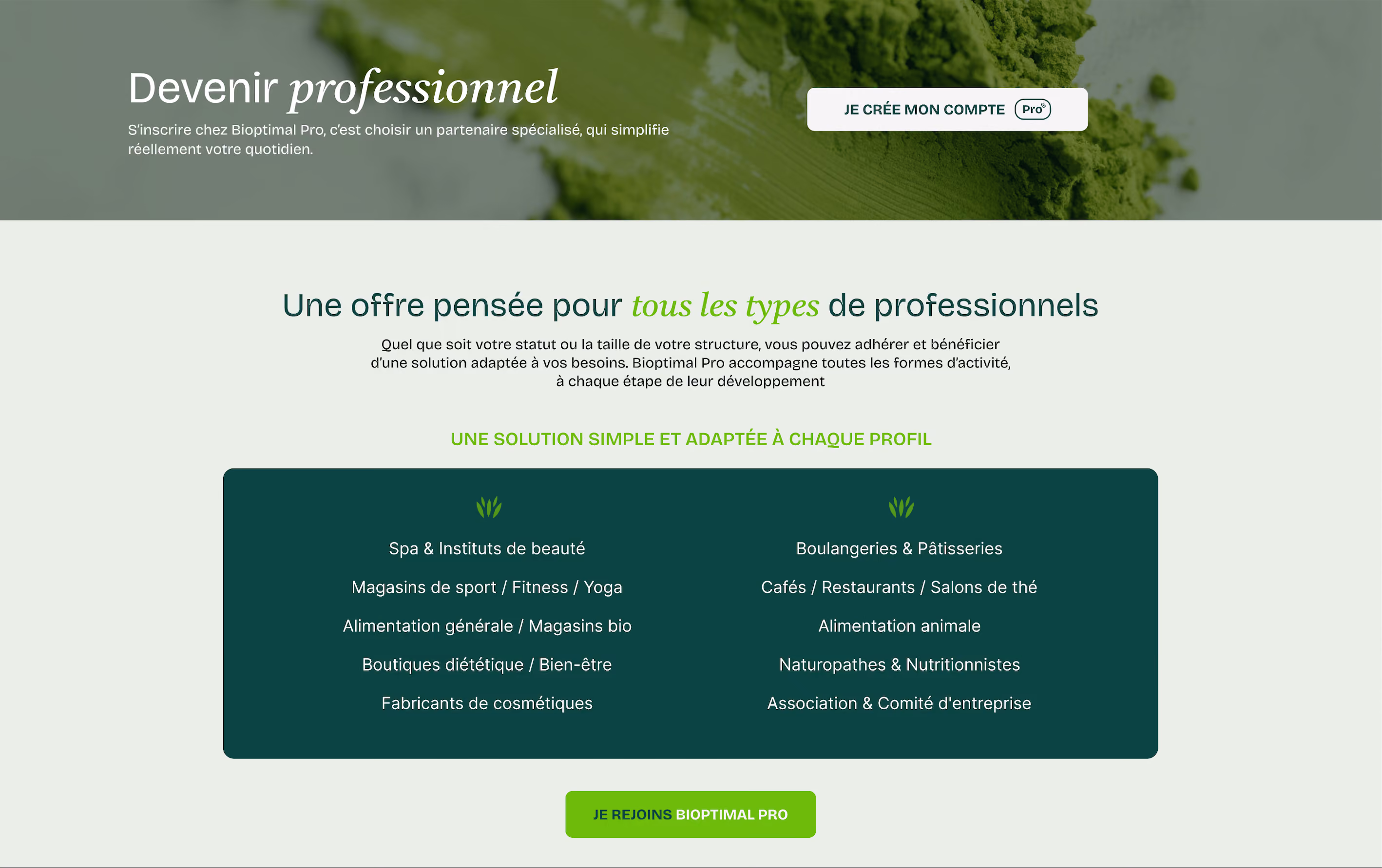 Catalogue Bioptimal connecté à Shippingbo et BSS Commerce B2B par Artich.io