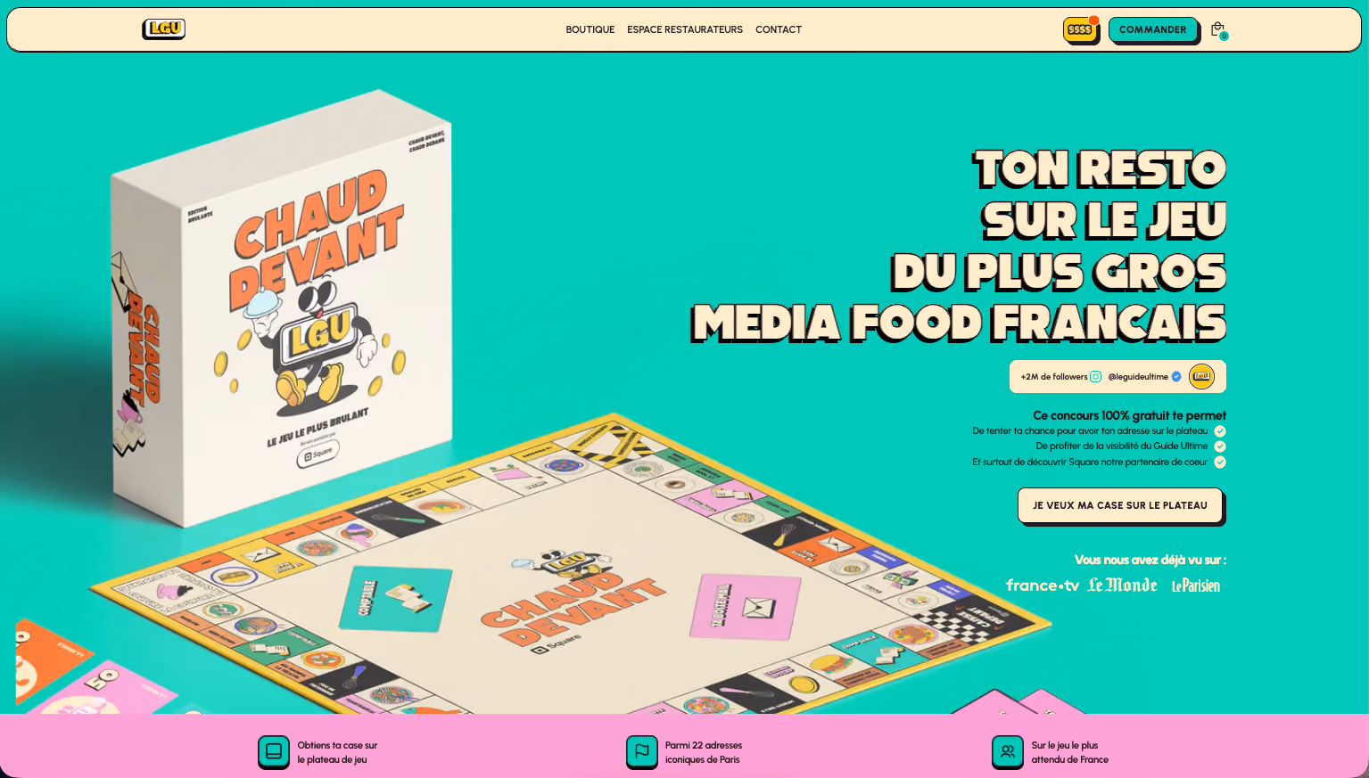 Réalisation Shopify pour Le Guide Ultime par Artich.io